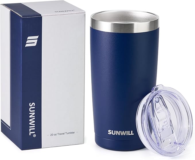SUNWILL Travel Coffee Tumbler 20 oz, Insulated Mug - Image 5