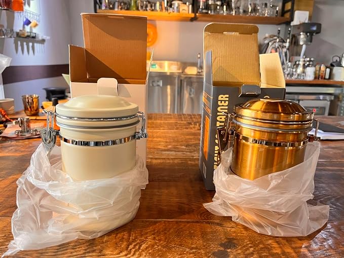 PRINCE G Airtight Coffee Canister, Light-Blocking Stainless Steel Coffee - Image 9