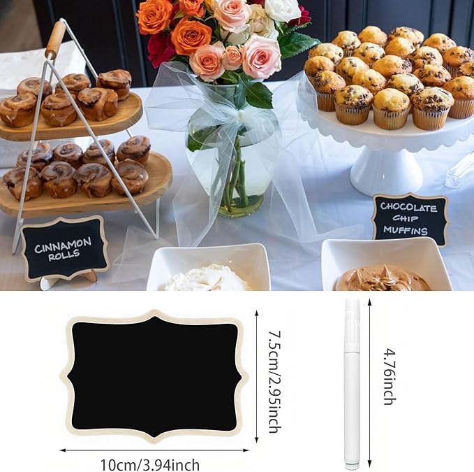 12pcs Mini Chalkboard Signs - Image 2