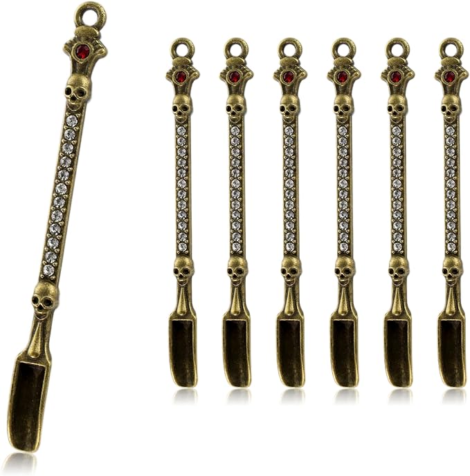 6-Pack Mini Spoons Metal Tiny Shovels 3-Inch Small Medicine Spoon by Demearly