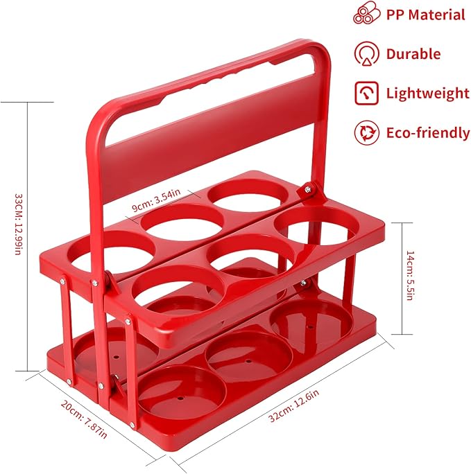 Portable Drink Carrier for Big Cups, Foldable Plastic Cup Holder, Reusable Cup - Image 2