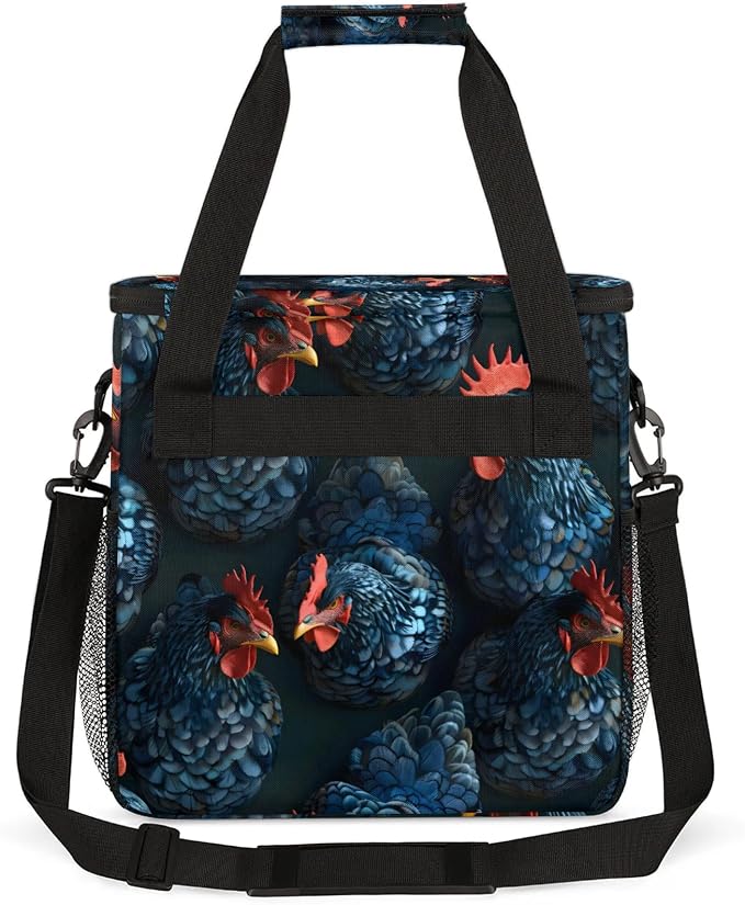 Farmhouse Chicken Cocks And Hens Rooster Farm Coffee Maker Carring Bag - Image 5