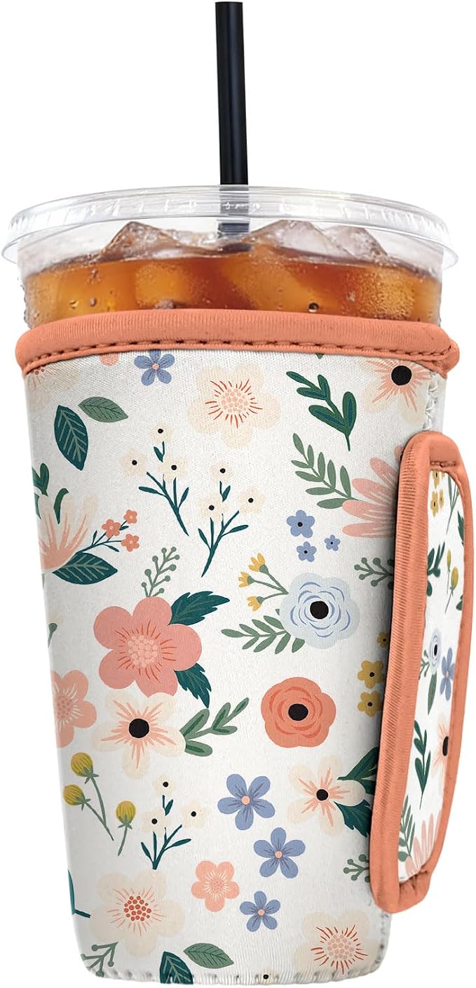 Reusable Insulated Neoprene Iced Coffee Sleeve by Cavllson