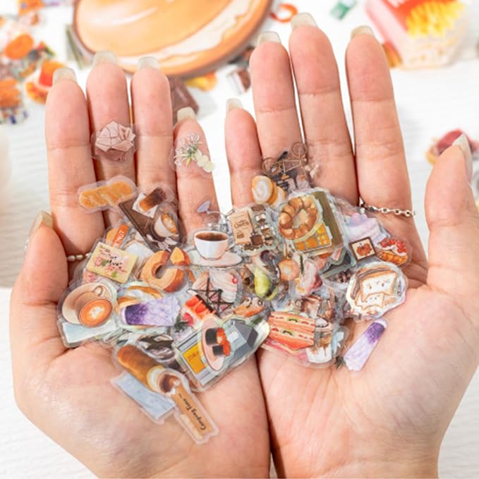 1000 Pcs Coffee Lover Stickers – 2x3cm Waterproof PET Mini Stickers - Image 3