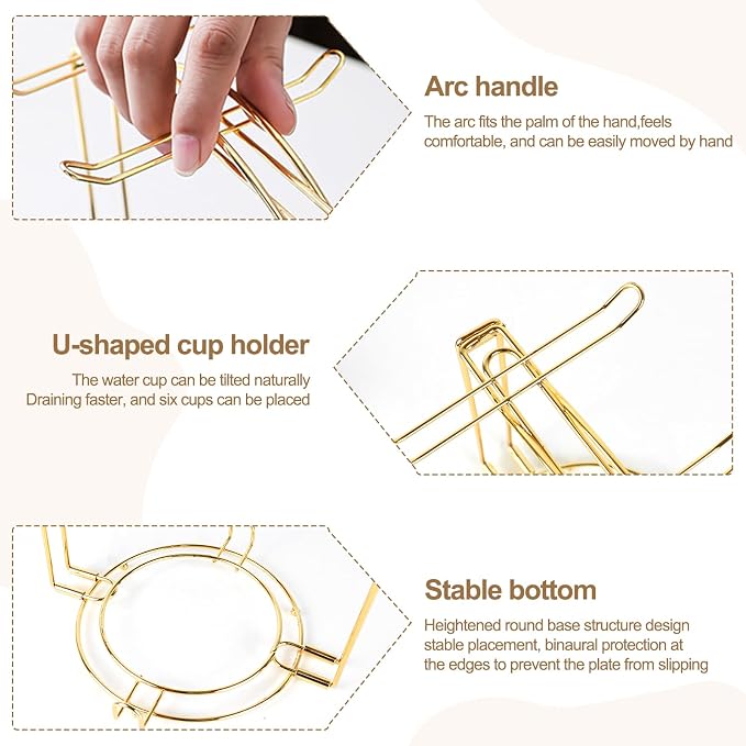 Coffee Cup Holder, Metal Organizer - Image 5