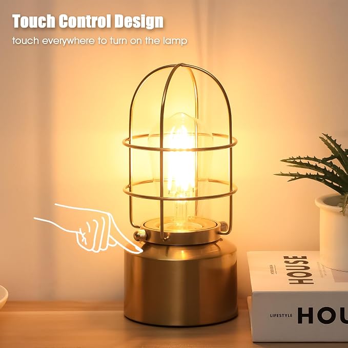 Haian Support Small Touch Gold Table Lamp - Image 5