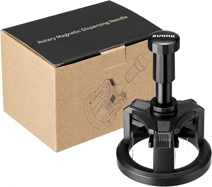 58.3mm WDT Tool Espresso, Press-to-Rotate Espresso Distribution Tool - Image 9