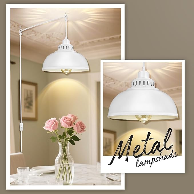 Plug in Pendant Light, 15FT Hanging Lights - Image 2