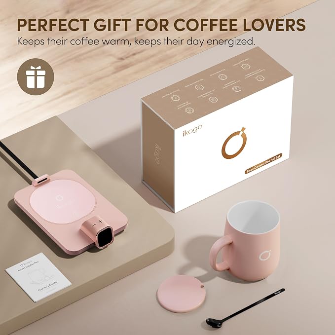 Coffee Mug Warmer & iKago Mug Set, Accurate Temperature Control Smart Heated Mug - Image 8