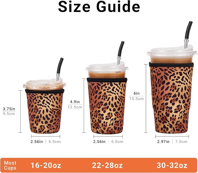 Iced Coffee Sleeve Reusable Small 16-20oz - Image 2