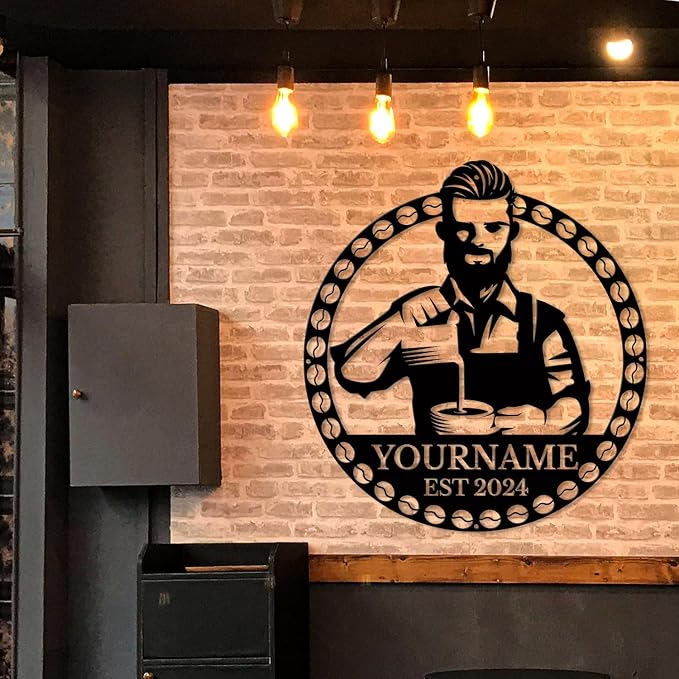 Custom Metal Coffee Bar Signs - Image 5