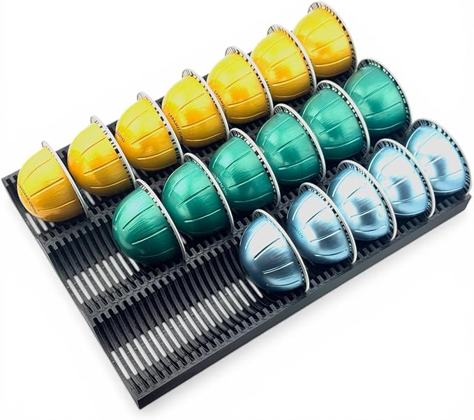Coffee Pod Drawer Organizer for Vertuo Capsules – Holds 30 Large or 40 Small by Unknown