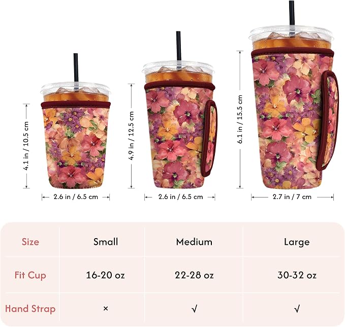 Reusable Insulated Neoprene Iced Coffee Sleeve - Image 4