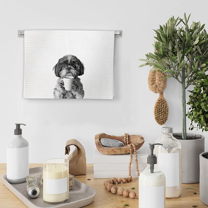 Shih Tzu Gifts Coffee Kitchen Towels, Gifts - Image 4