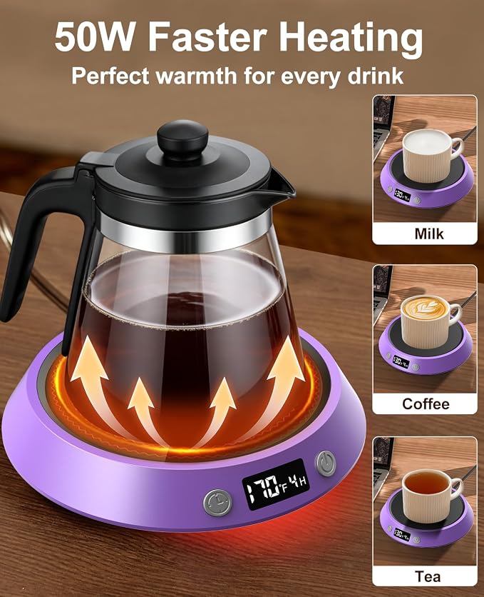 Kepwam Coffee Mug Warmer - 50W Electric Coffee Warmer - Image 5