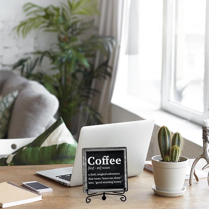 Coffee Bar Decor For Bar, Funny Cute Coffee Signs For Station Cafe Shop - Image 5