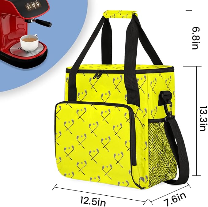Golf Coffee Maker Travel Bag, Golf Large Carrying Storage Case Insulated - Image 2