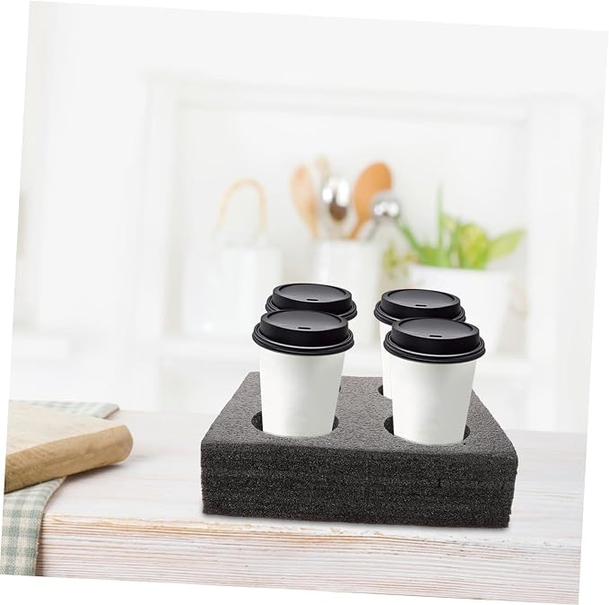 LIFKOME Takeout Coffee Cup Carrier Tray Portable Compartment Drink Holder - Image 8