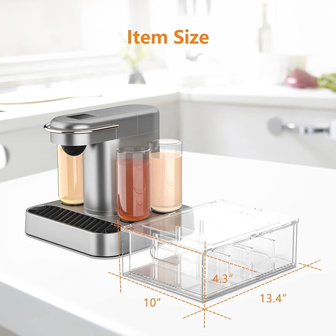 Refrigerator Storage Drawer for Bartesian Cocktail Pods, Stackable Bartesian - Image 5