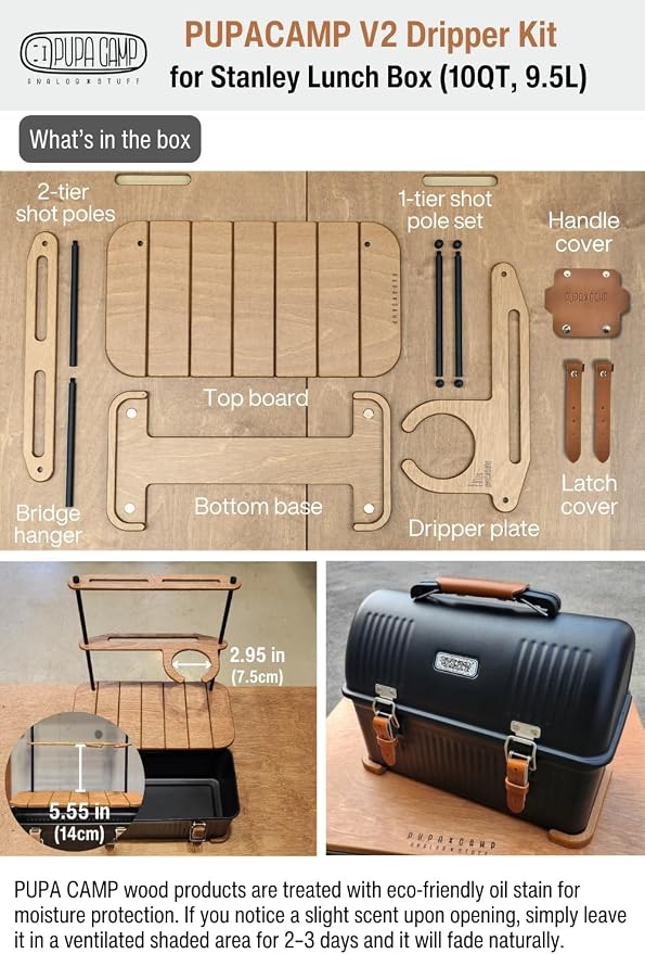 Wooden Table Compatible with Stanley Lunch Box 10qt - Image 3