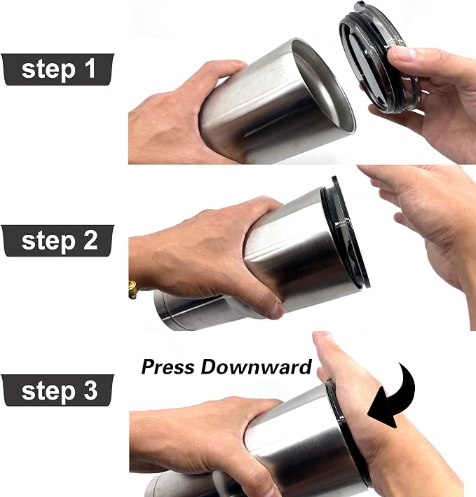 4 Replacement Lids for 30oz Stainless Steel Tumbler Lids - Image 5