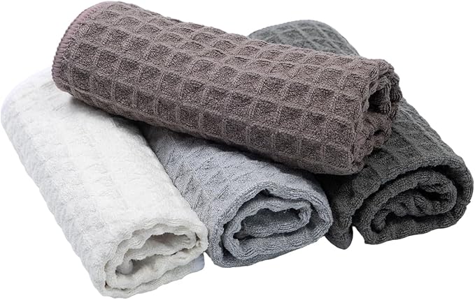 4 Pack Professional Barista Towels，including Brown, Light Gray, Espresso by Unknown
