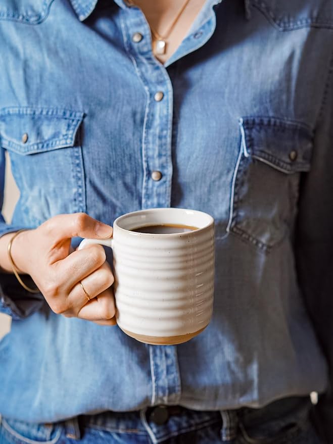 LE TAUCI Coffee Mugs 12 oz, Ceramic Coffee Cups - Image 5