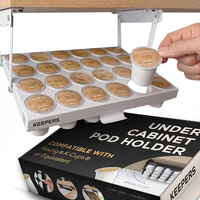 COFFEEKEEPERS KEEPERS Under Cabinet K Cup Holder by CoffeeKeepers