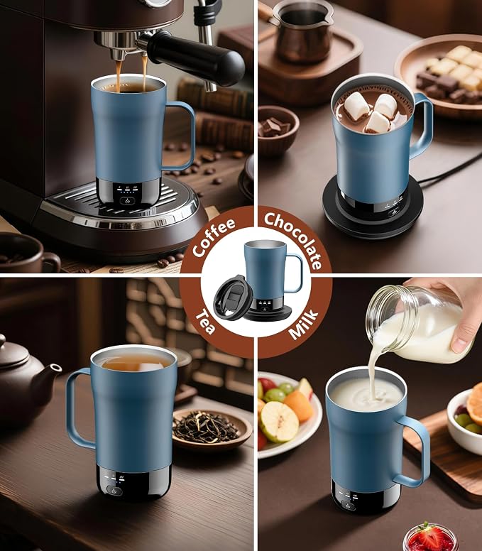 Self-Heating Coffee Mug, 14oz Heated Coffee Mug - Image 8
