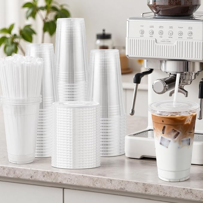 Lamosi 500Pack 20 oz Clear Plastic Cups - Image 6