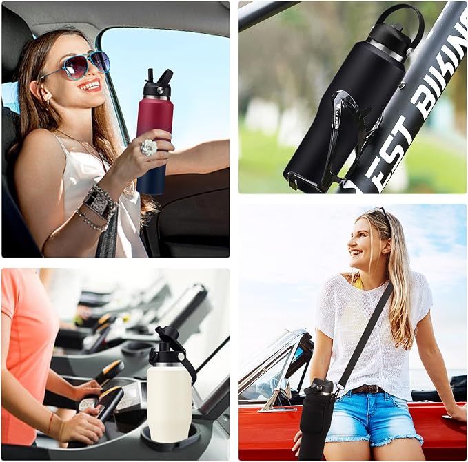 32/40 OZ Water Bottle with Carrying Case, Stainless Steel Insulated Bottle with - Image 8