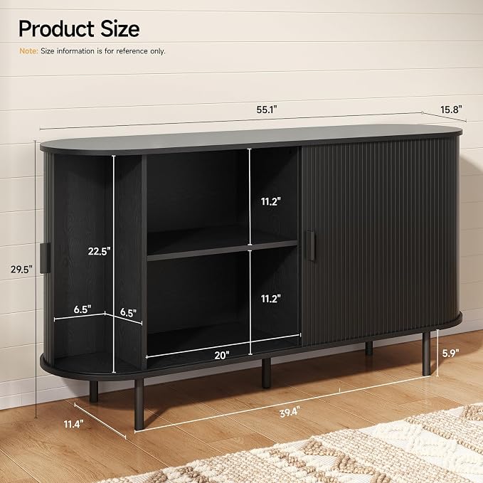 ONBRILL 55" Sideboard Buffet Cabinet - Image 2