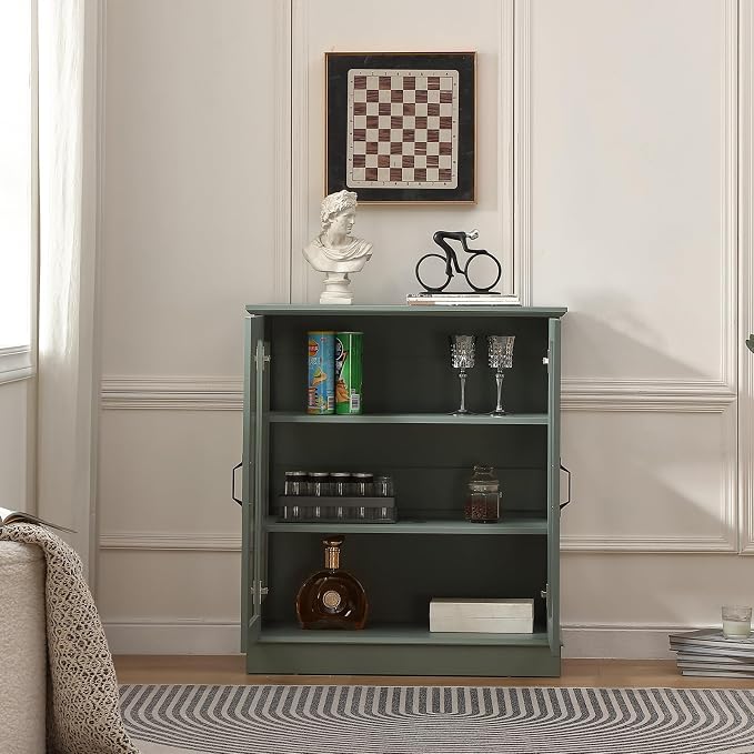 FOREST GRAVITY 31.5'' Small Display Buffet Cabinet - Image 7