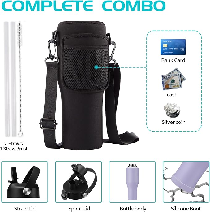 40 oz Insulated Water Bottle - Image 4