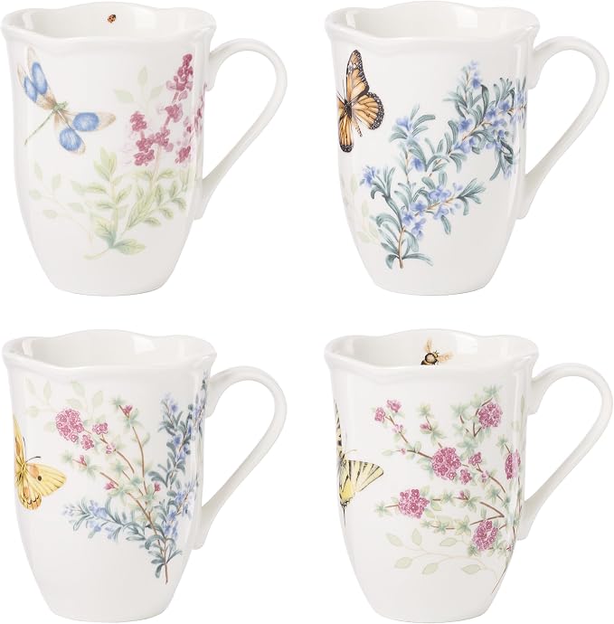 Lenox 897911 Butterfly Meadow Herbs Mugs by Lenox
