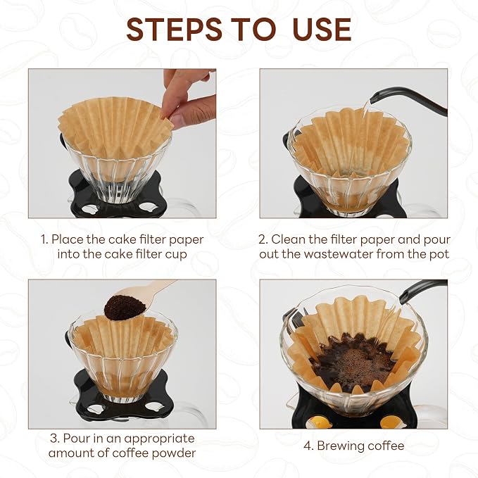 1-2 Cup Small Coffee Filters, Disposable Coffee Filters Compatible - Image 6
