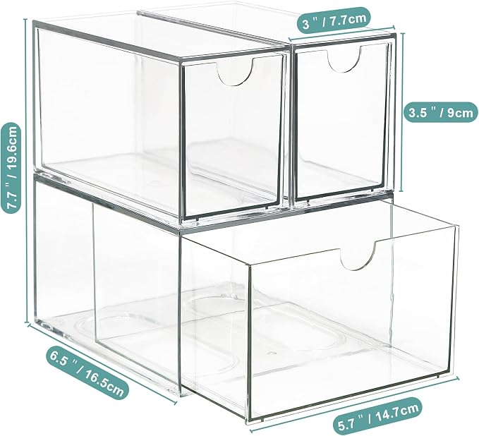 3 Tea and Coffee Organizer and Storage, Acrylic Tea Bag Holder Organizer - Image 3