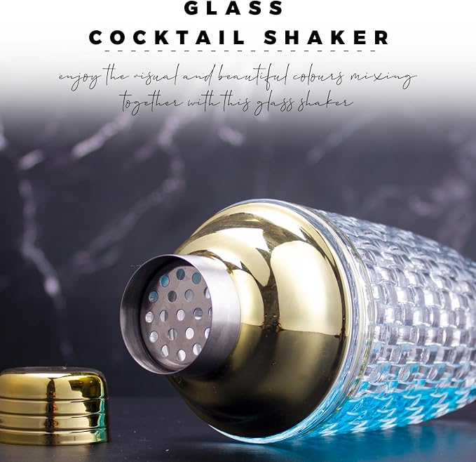 Glass Cocktail & Martini Shaker, 13oz Bar Mixing Shaker - Image 3