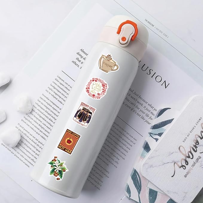 Coffee Stickers 105PCS, Vinyl Waterproof Coffee Cup Decals - Image 5