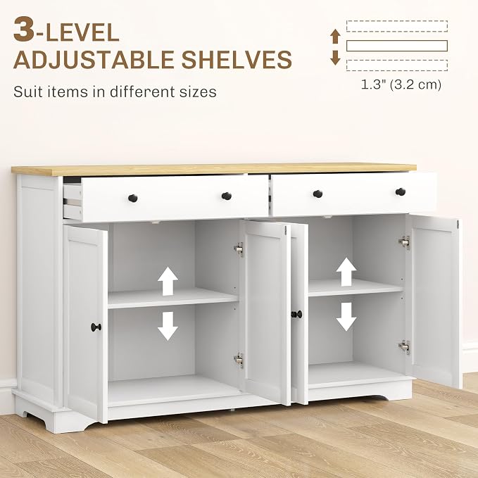 HOMCOM Sideboard Buffet Cabinet - Image 5