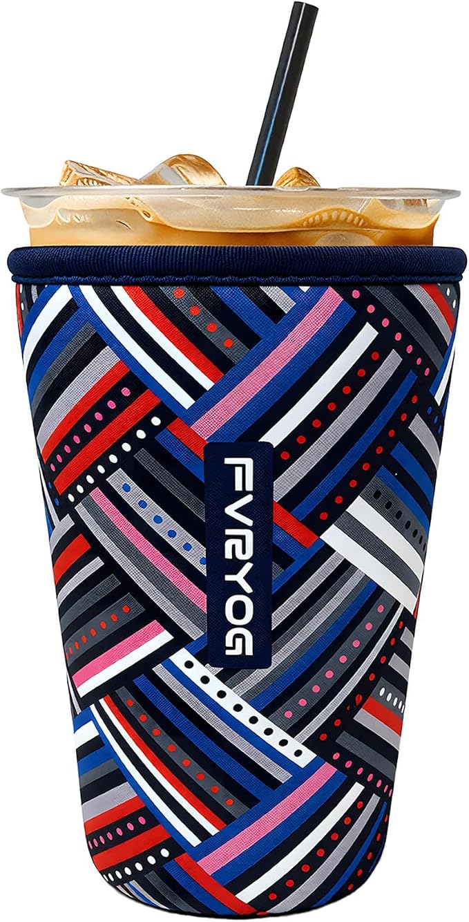 Reusable Insulated Neoprene Iced Coffee Sleeves by Fvryog