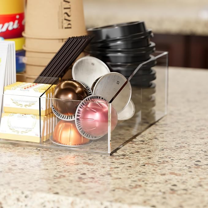 Neatsure Coffee Bar Station Organizer, Acrylic Countertop Holder - Image 4