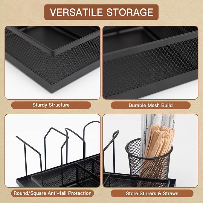 Coffee Bar Organizer, Coffee Station Organizer - Image 7