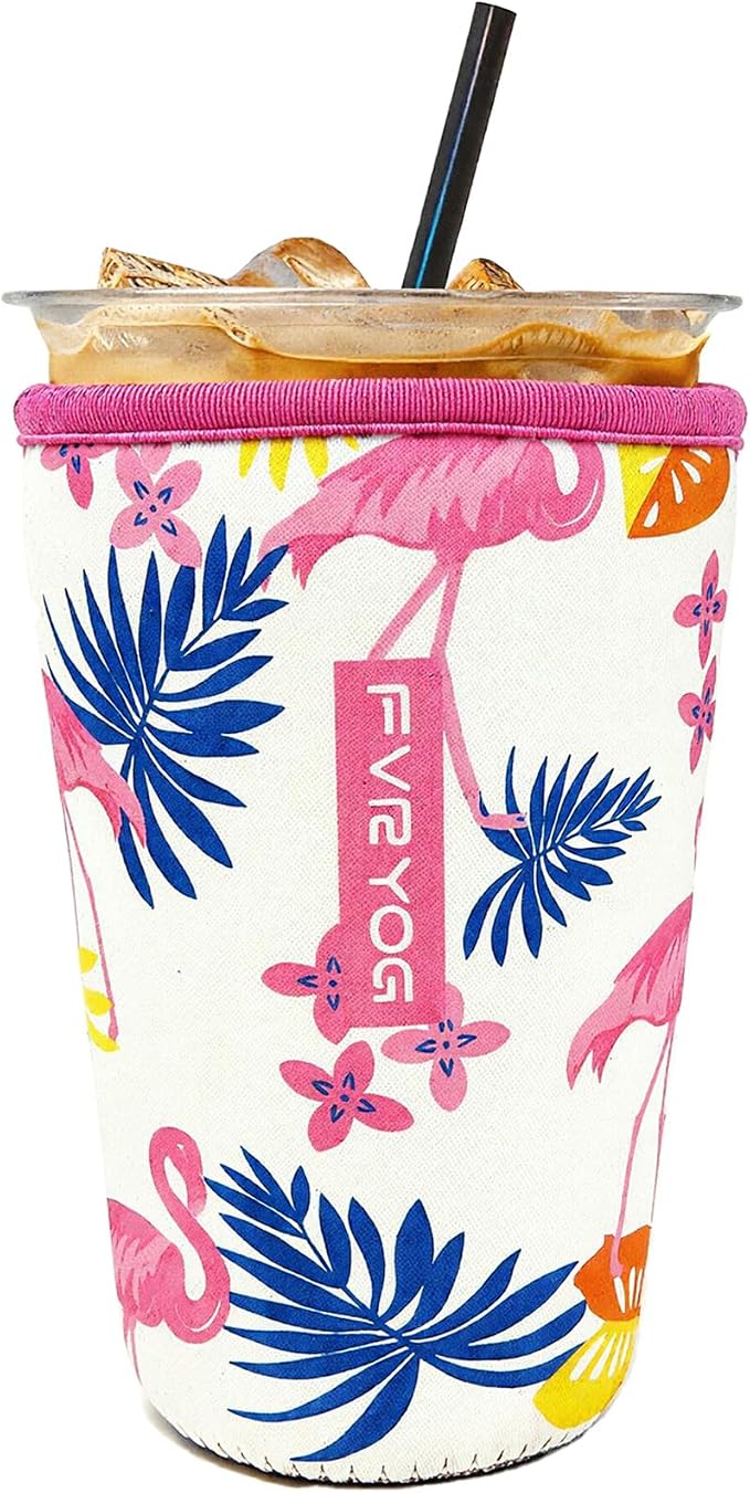 Reusable Insulated Neoprene Iced Coffee Sleeves by Fvryog