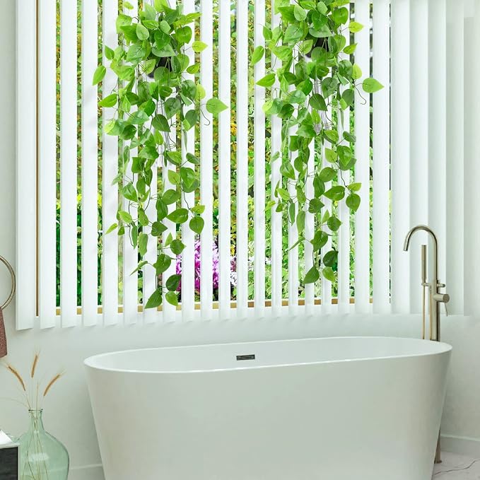 LOYWREE 2 Pack Small Artificial Hanging Plants - Image 5