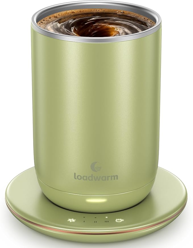 Self Heated Stirring Coffee Mug, 10oz Auto Mixing Cup by LooaWarm