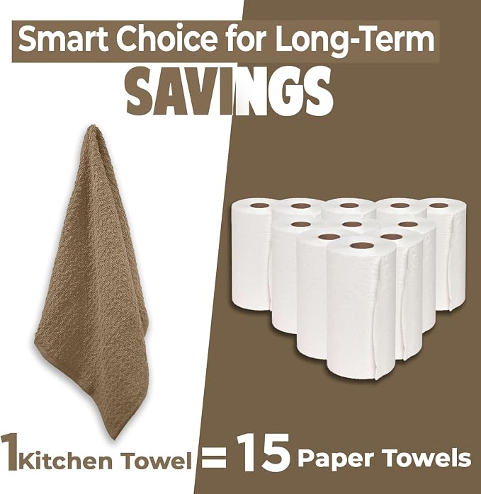 DAN RIVER Premium Tan Kitchen Towels - Image 7
