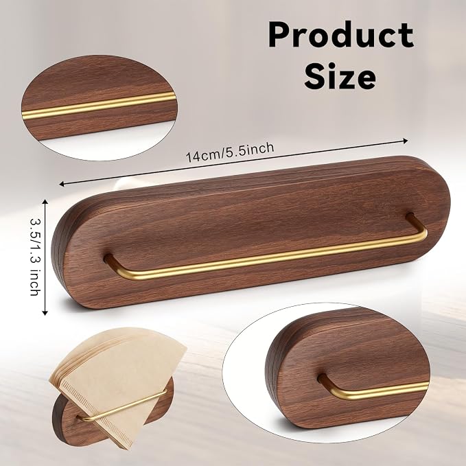 Coffee Filter Container, Coffee Filter Storage Coffees Filters Stand | Wall - Image 2