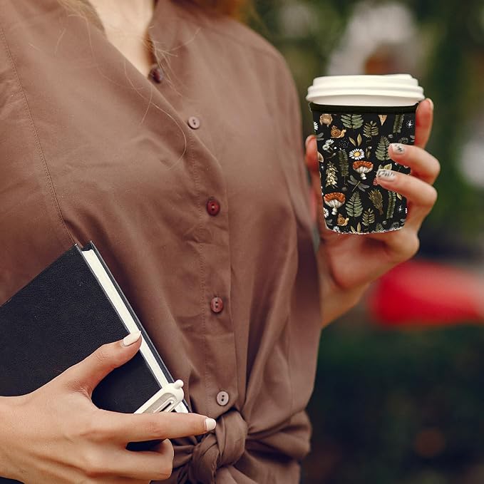 Reusable Insulated Sleeve for Iced Coffee Cup, Coffee Neoprene Sleeve for Cold - Image 4