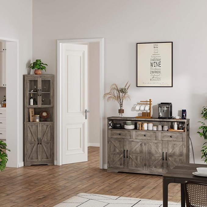 FiveWillowise 51" Farmhouse Buffet Sideboard - Image 3